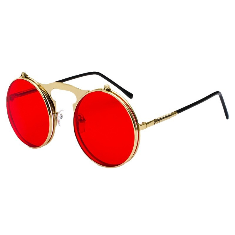 Metal Photo Panel - Lunettes de soleil rondes rétro steampunk