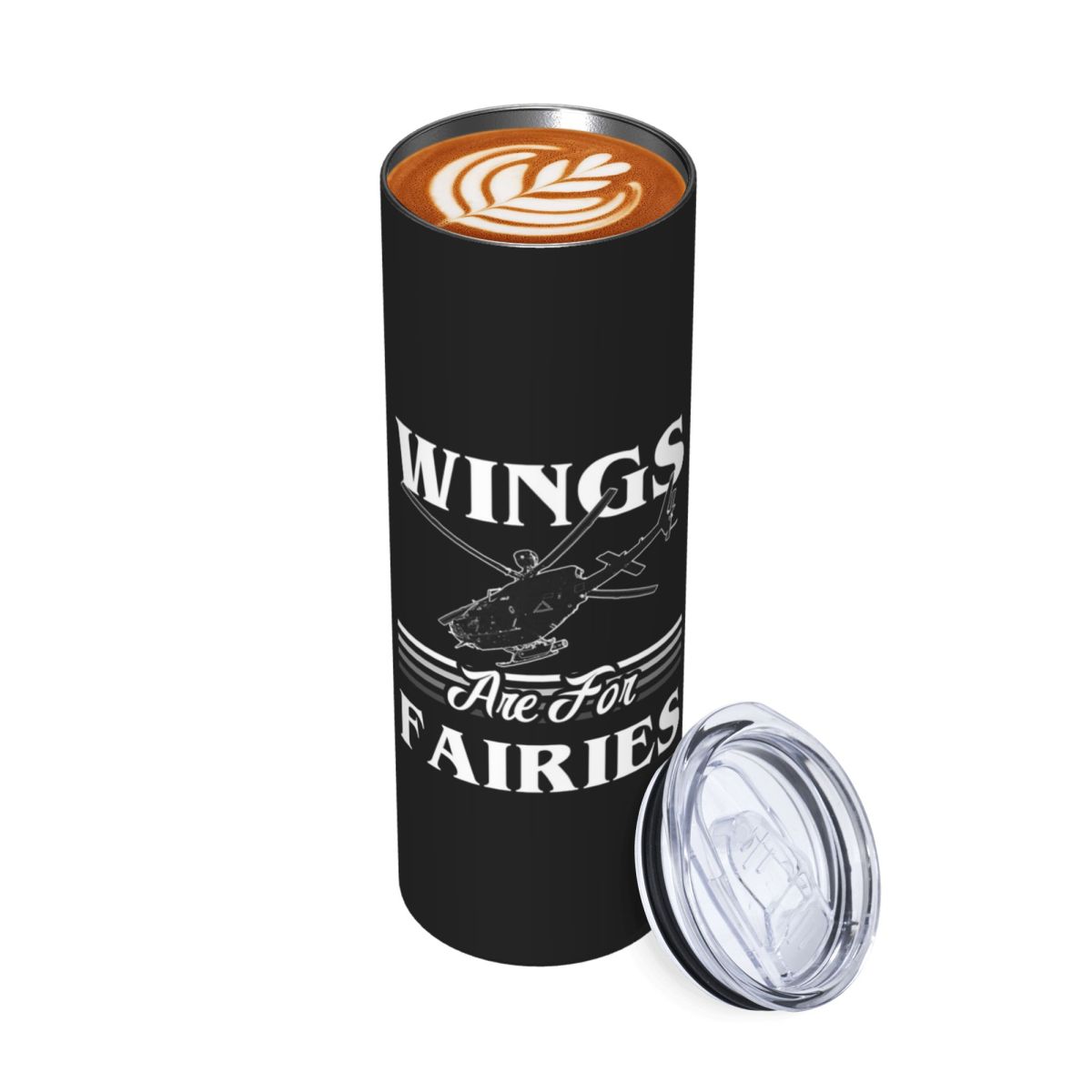 Tumbler 20Oz White - Les ailes sont pour les fées