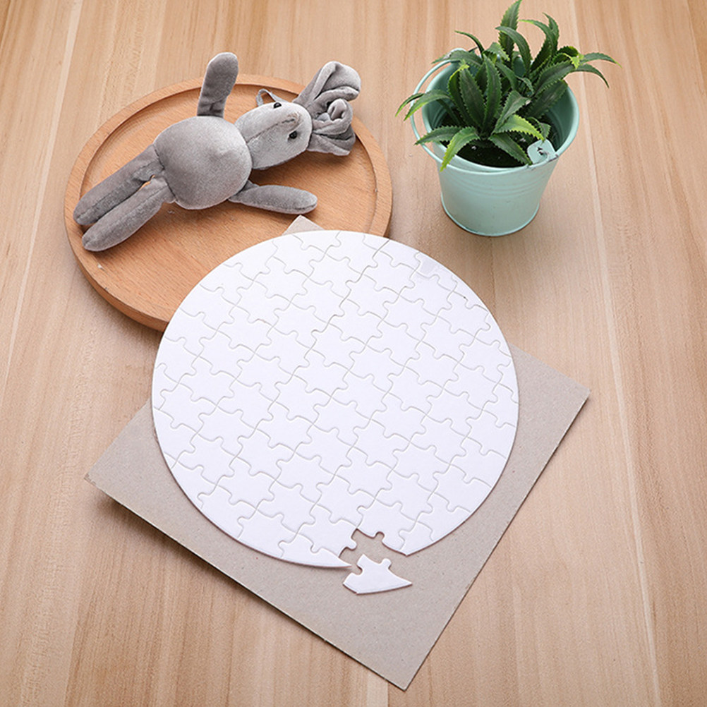 Puzzle Blank White - 4 pièces de puzzles à sublimation
