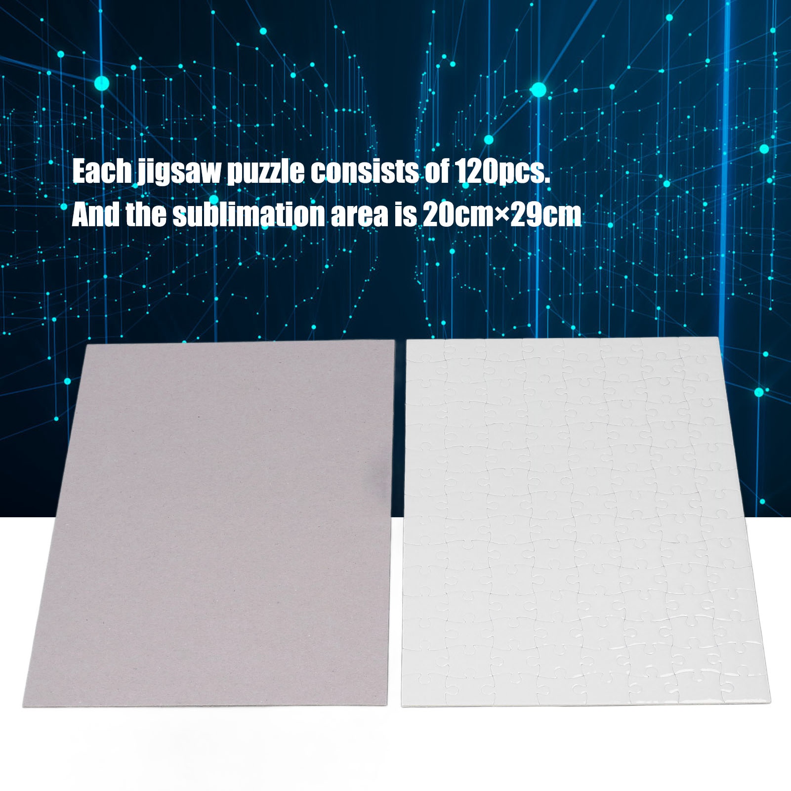 Puzzle Blank White - Kit de 10 puzzles vierges à