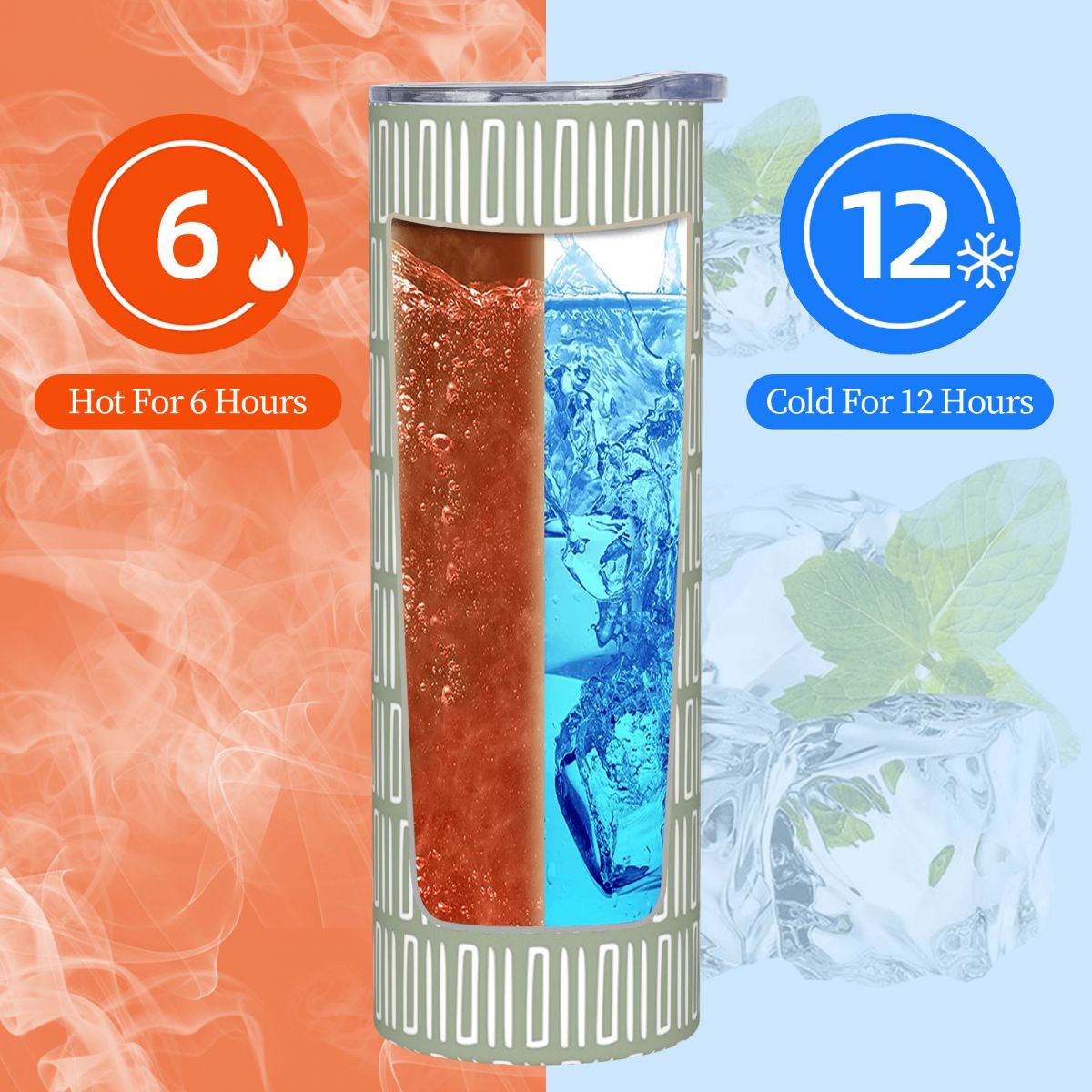 Motif abstrait tribal bohème,  - Tumbler 20Oz White avis et prix