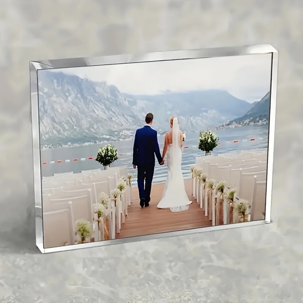 Décorations de bureau en acryl - Photo Acrylic Block avis et prix