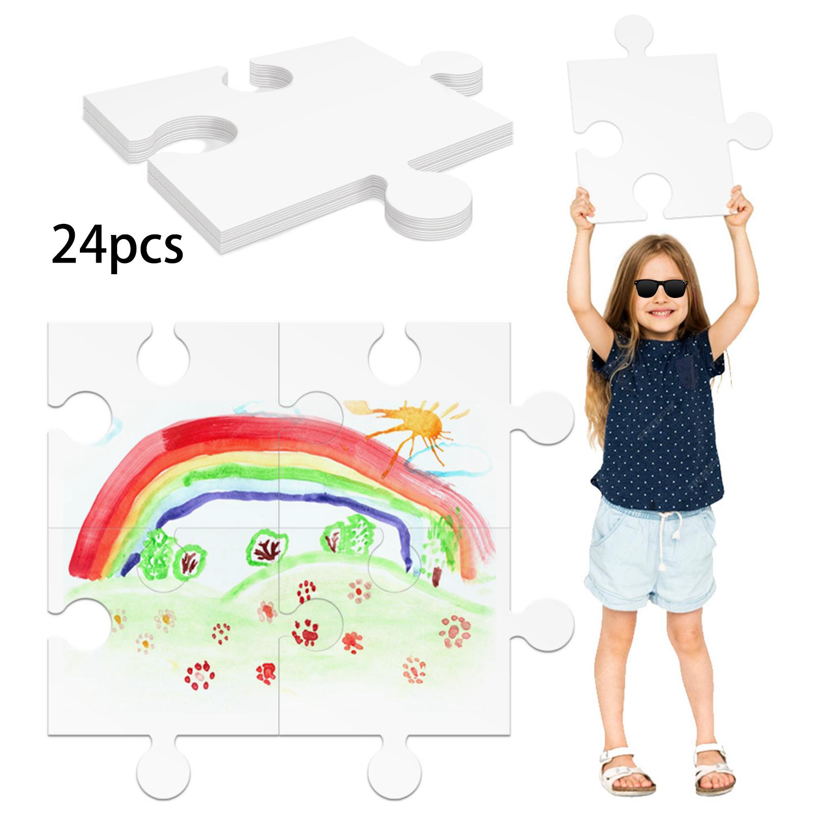 24 pièces de puzzles vierges e - Puzzle Blank White avis et prix