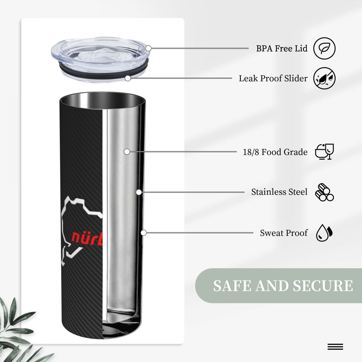 Gobelet isotherme en acier ino - Tumbler 20Oz White avis et prix